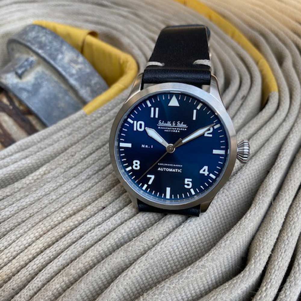 Flieger-Automatikuhr »LUDWIG« ARKTISBLAU